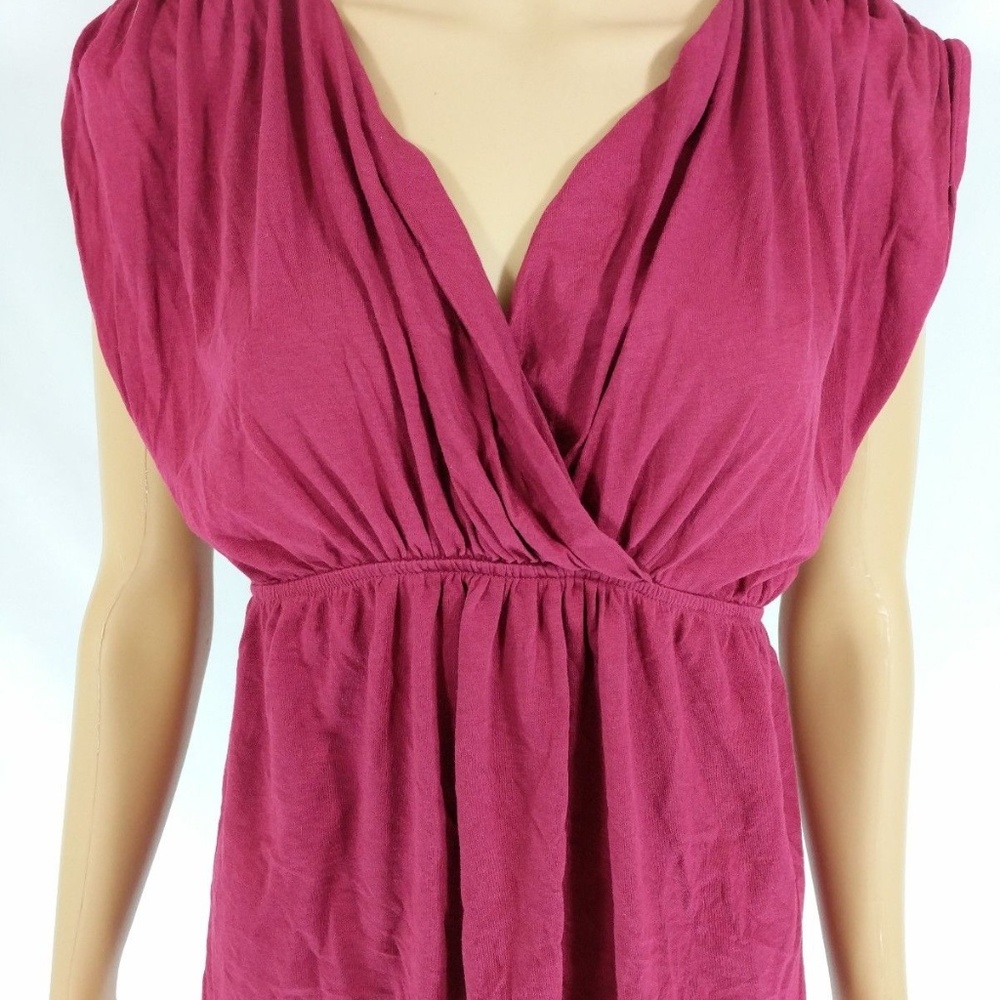 Lilla P Small Empire Waist Pink Blouse Pima Blend